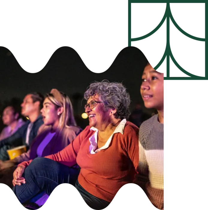 people watching a show